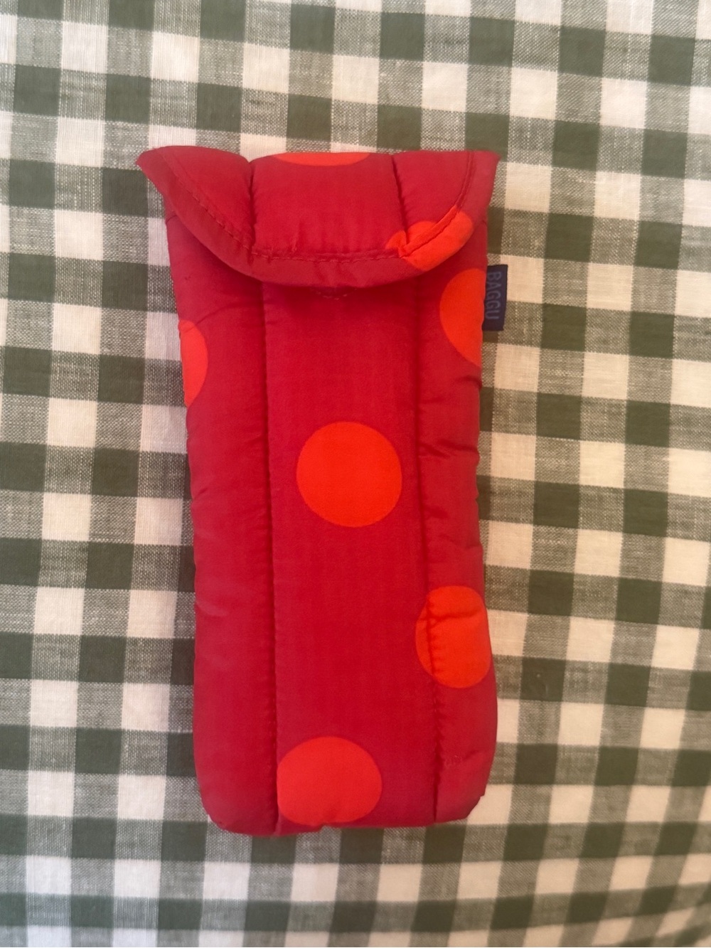 Baggu Polka Dot puffy Glasses Case